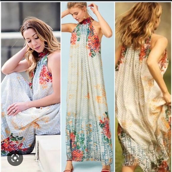 Anthropologie Bhanuni by Jyoti Marilla Maxi Dress S NEW - Picture 1 of 7